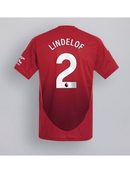 Billige Manchester United Victor Lindelof #2 Hjemmedrakt 2024-25 Kortermet